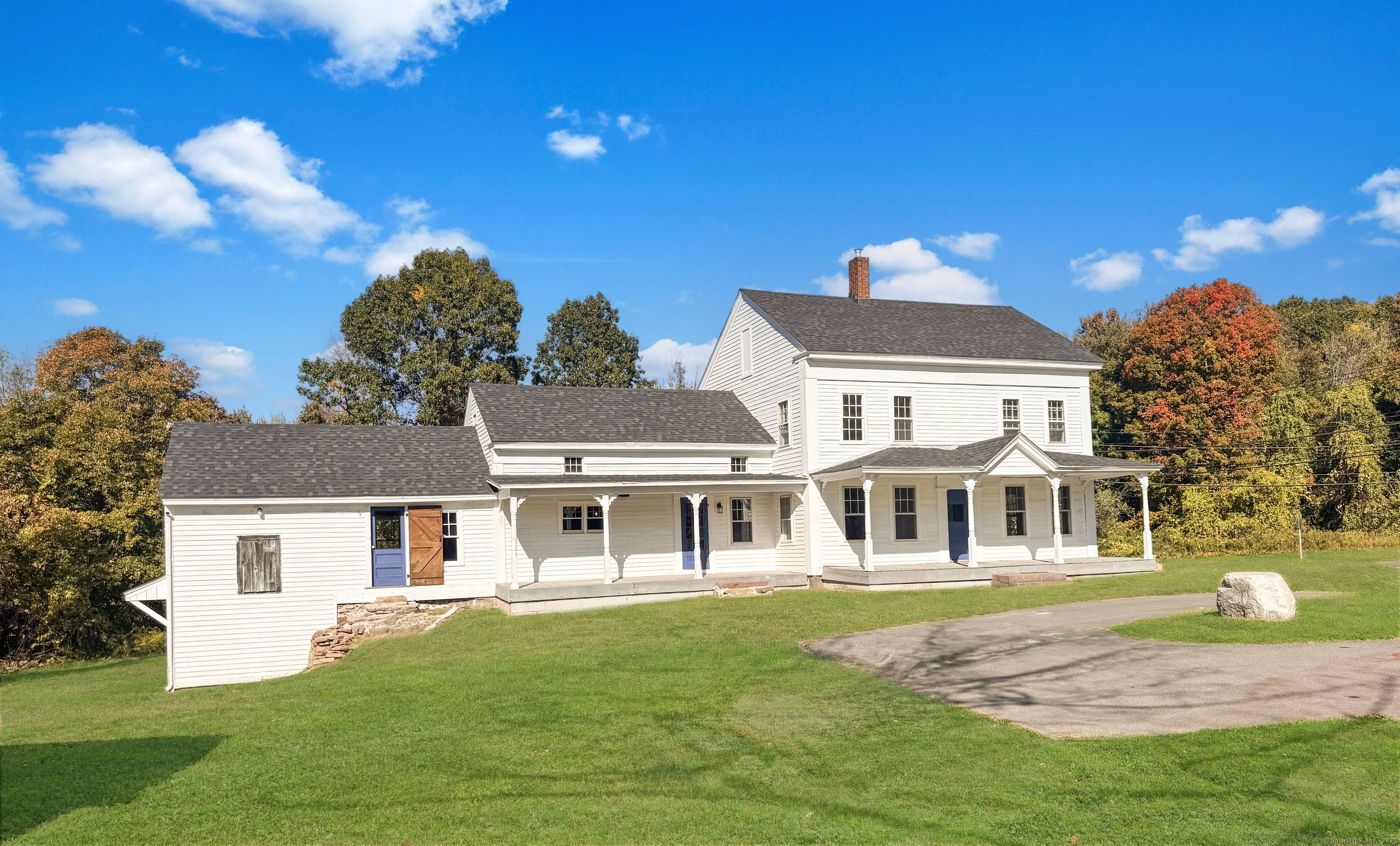 Step into timeless elegance with this beautifully preserved and thoughtfully updated farmhouse, offering over 2, 800 square feet of living space on a scenic 1.