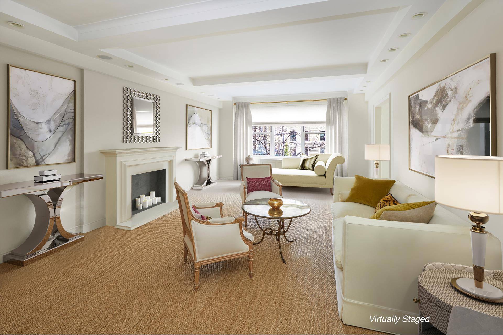 Close to Central Park this prestigious Park Avenue, two bedroom, 2.