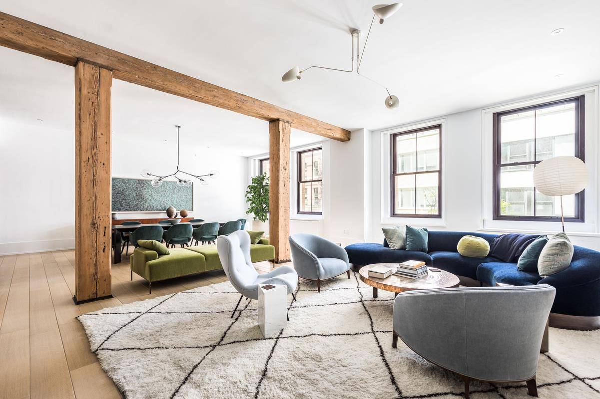 Apartment 2F is a 3, 126 square foot, 3 bed, 3 bath, with a separate powder room.