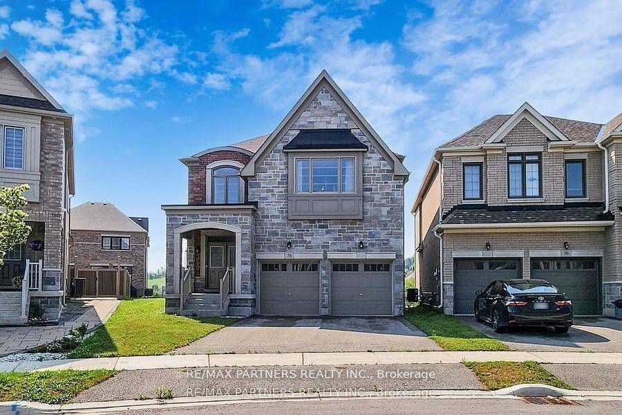 Premium Pie Shape Lot ! Gorgeous Detached Home with 2 Ensuite Bedrooms in Holland Landing Community Long driveway Stone Porch cover area Double Entrance Door Open Concet Family room w ...