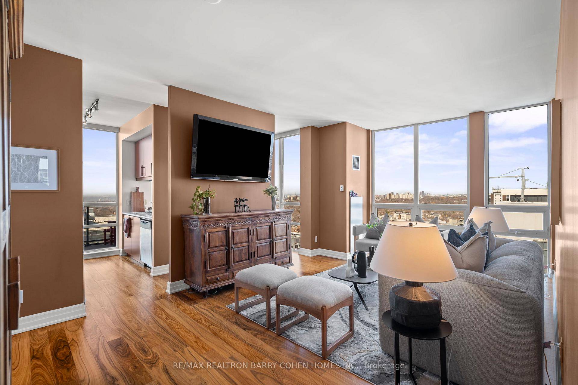 This Highly Sought After Rarely Offered Corner Unit Boasts Unobstructed Panoramic Views From A Spacious Terrace With Multiple Walk Outs.