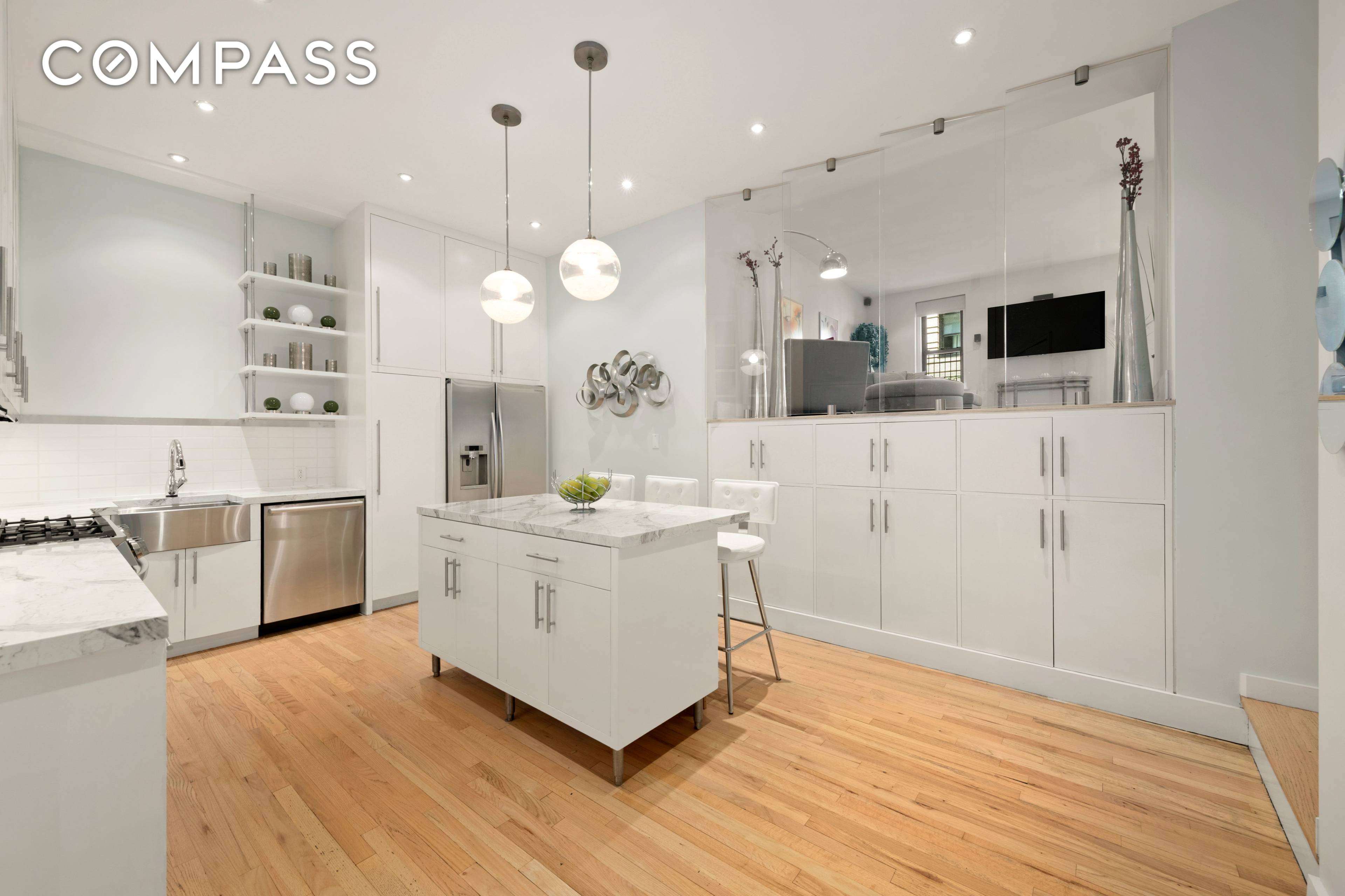 Charming Cottage in the Sky Spacious Two Bedroom Prewar Loft with Wraparound Terrace Welcome to your Manhattan oasis a light filled, prewar two bedroom, two bathroom loft spanning approximately 1, ...