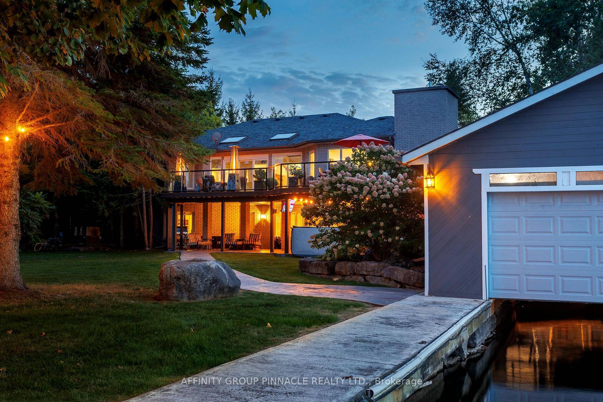 Rarely offered, this exceptional 5, 100 sf lake house in a prestigious prime location in Bobcaygeon boasts 335' of clean shoreline on a secluded 2.
