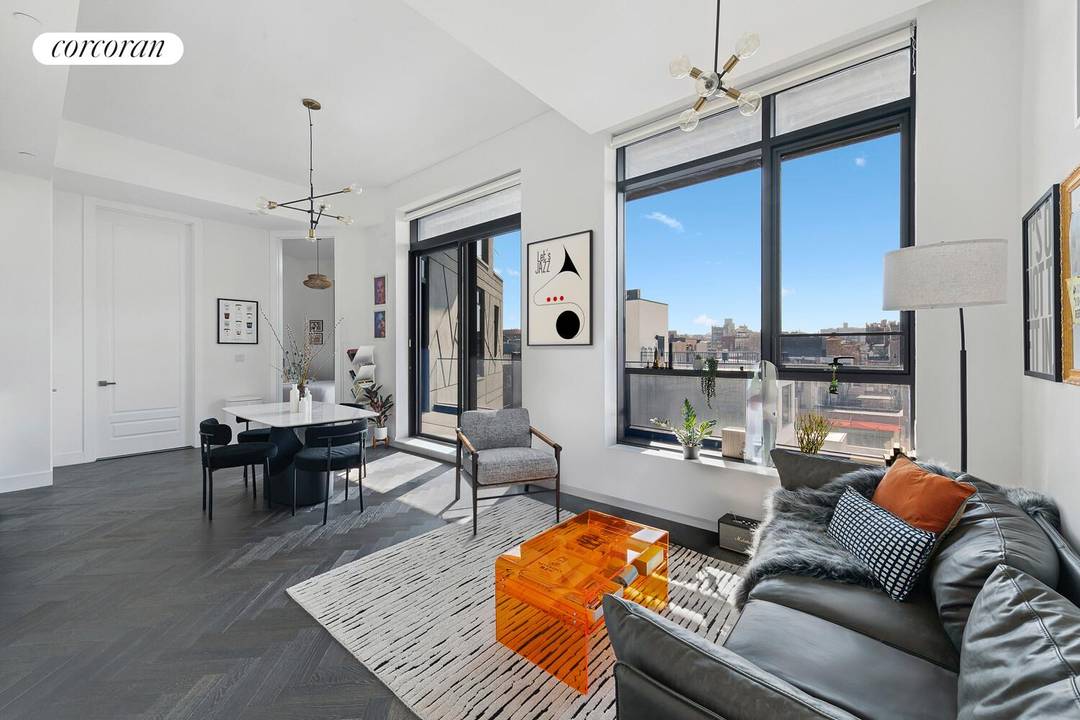 Welcome to your lofty one bedroom one bathroom located in one of Williamsburg's most eye catching buildings.