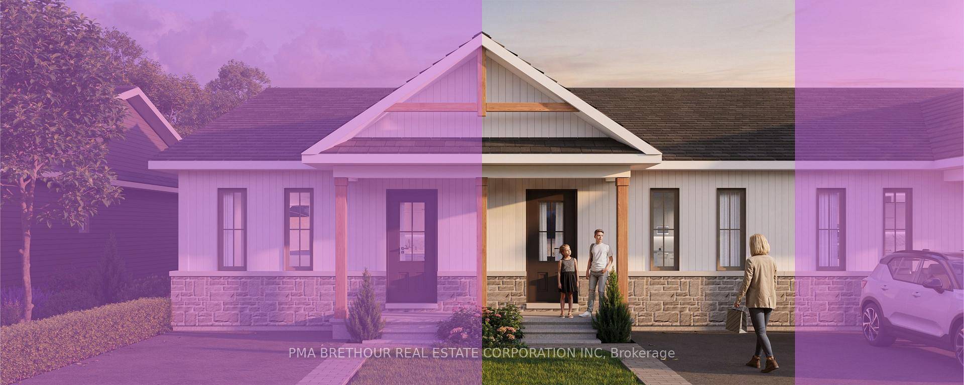 Pre Construction to be built, 2 bedroom, 2 bath interior bungalow townhome with walkout backing onto greenspace.