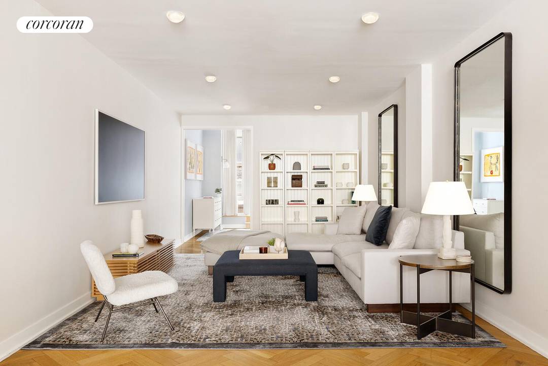 Modern elegance meets timeless design in Residence 2C at the Urban Glass House, perfectly situated in the heart of Hudson Square.