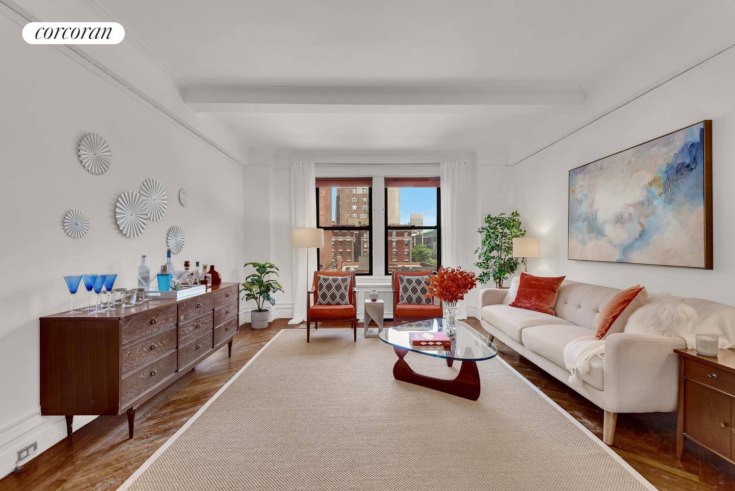 Apartment 7C at 600 West 111th Street is a large classic six room home filled with an abundance of old world elegance, scale, and architectural details, as well as a ...