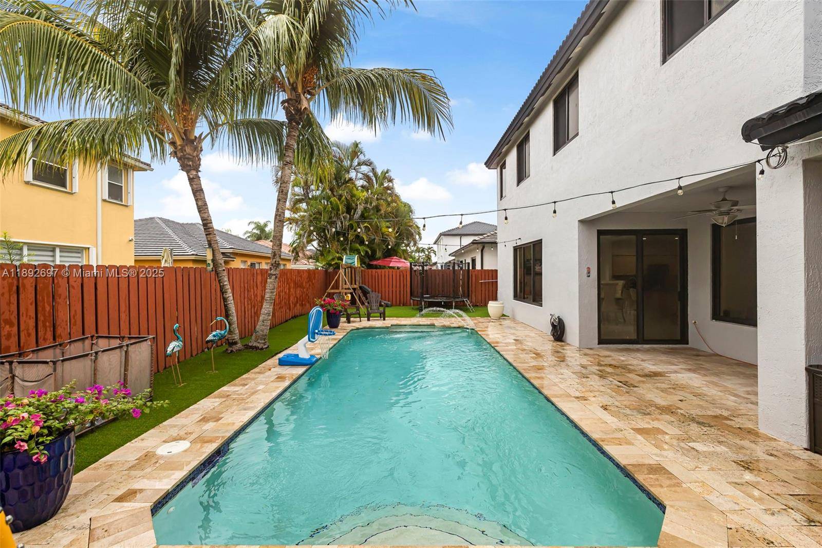 Beautiful corner pool home in a desirable neighborhood with no association.