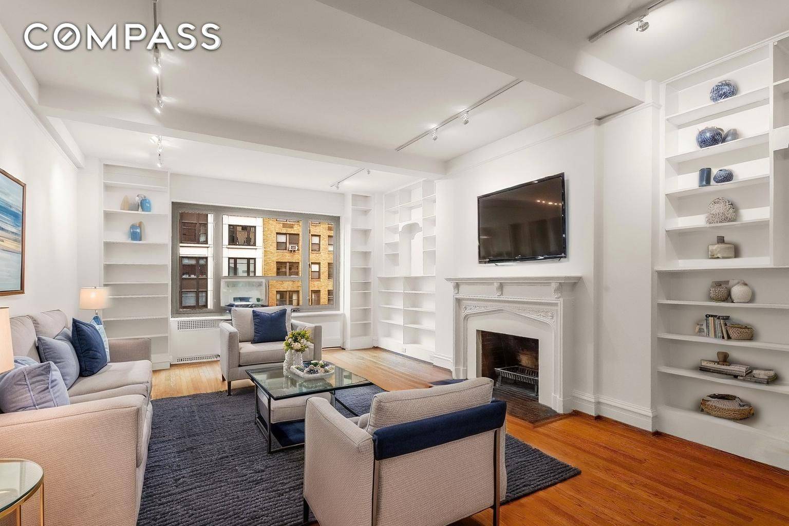 Regal, Gracious 2bd 2. 5bth OOO lala Splendor Sun flooded, prewar beauty with step down sunken living room and handsome wood burning fireplace make this home a glamorous entertaining apartment.