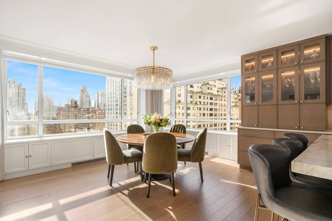 Apartment 14D is a luxuriously renovated, sun filled corner residence offering four bedrooms and three bathrooms with open city views.