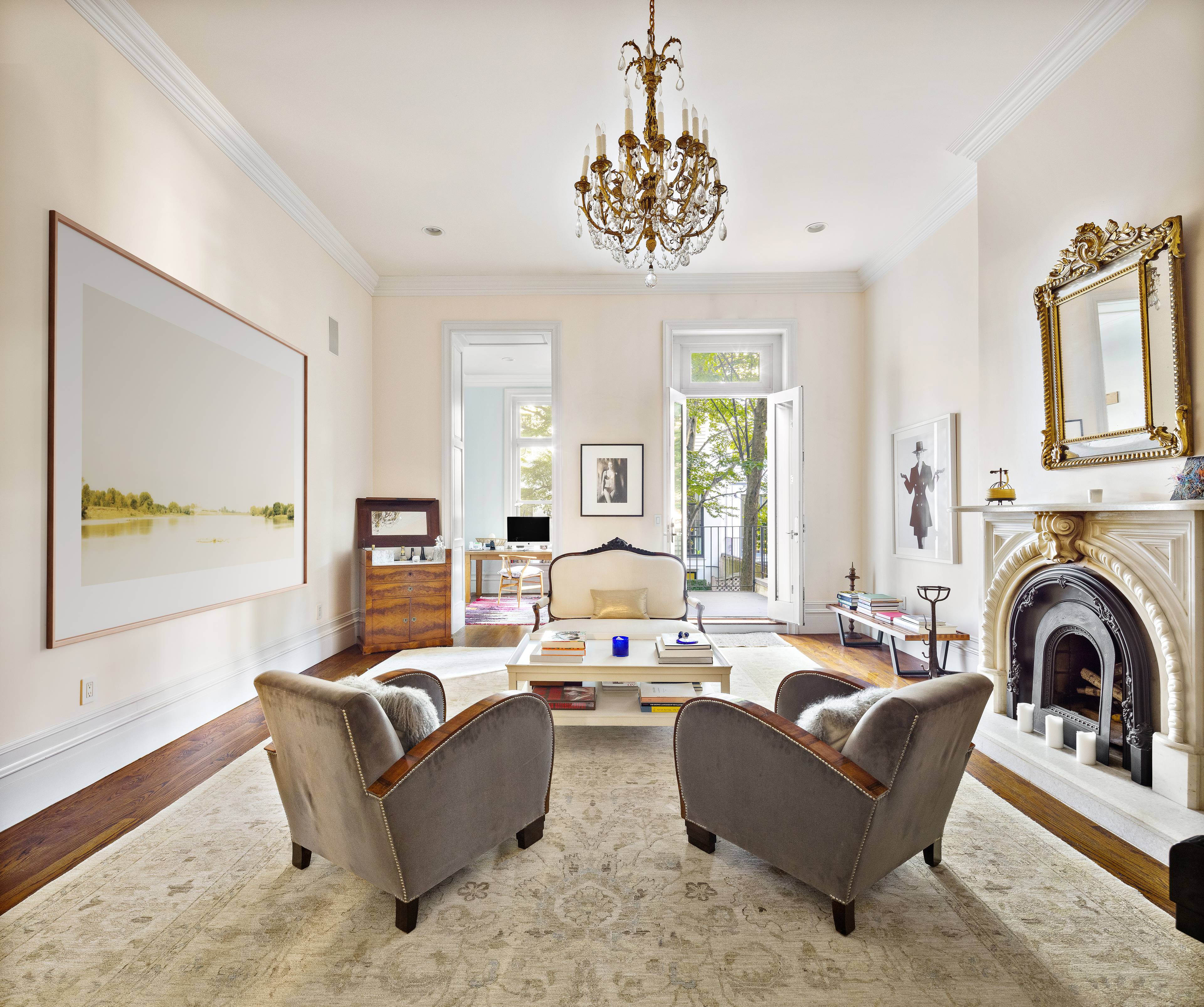 This imposing, renovated, limestone facade townhouse constructed in 1910 is perched on a beautiful row moments from Stuyvesant Square Park with a 106 ft deep garden, and is set back ...