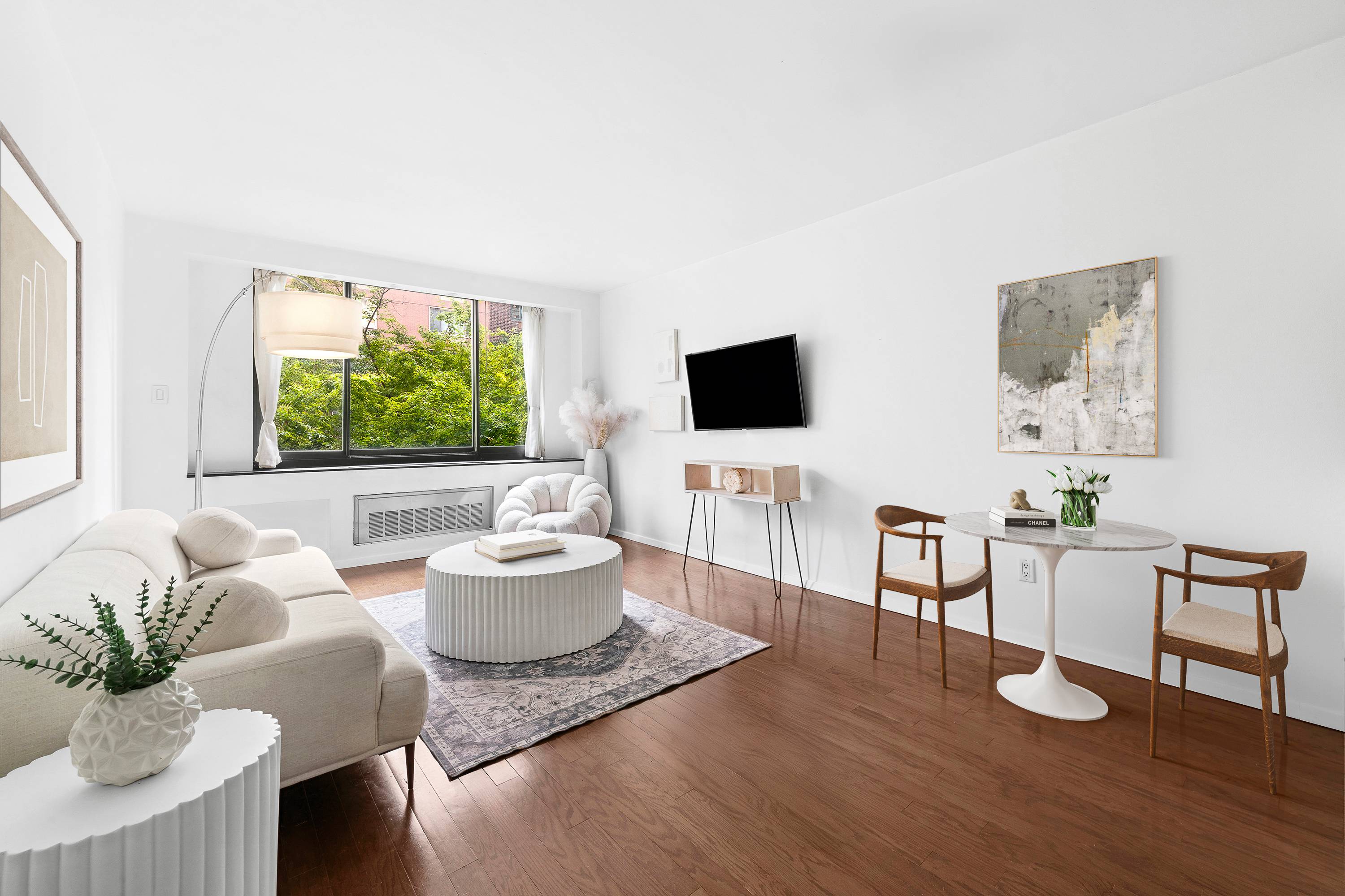 Welcome home to this generously proportioned and sun filled one bedroom in the full service Hudson View West condominium.