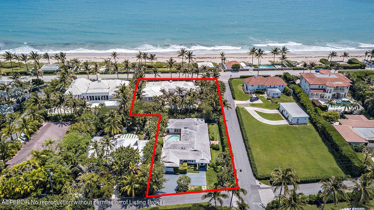 Rare oceanfront double lot in the North End, including adjacent property 1287 N.