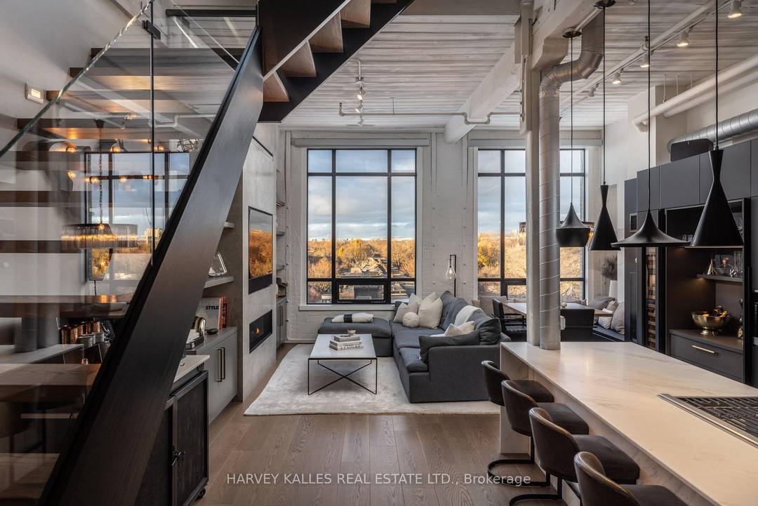 A one of one masterpiece in Toronto's legendary Candy Factory Lofts, where a top to bottom custom renovation meets a spectacular private terrace and unmatched attention to detail.