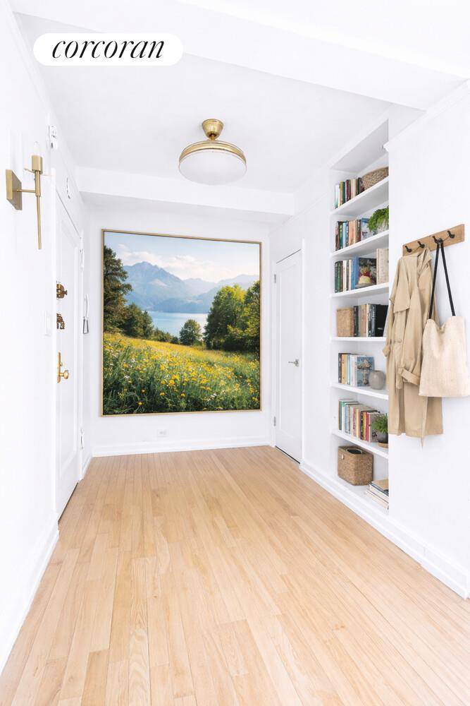 Apartment 9E at 10 Mitchell Place is a classic, fully renovated, sun filled south facing studio located in the pre war co op known as Stewart Hall.