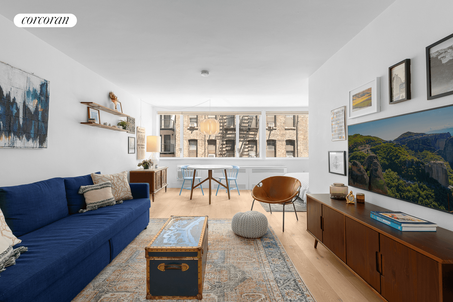 Expansive, bright and fully renovated Alcove Studio.