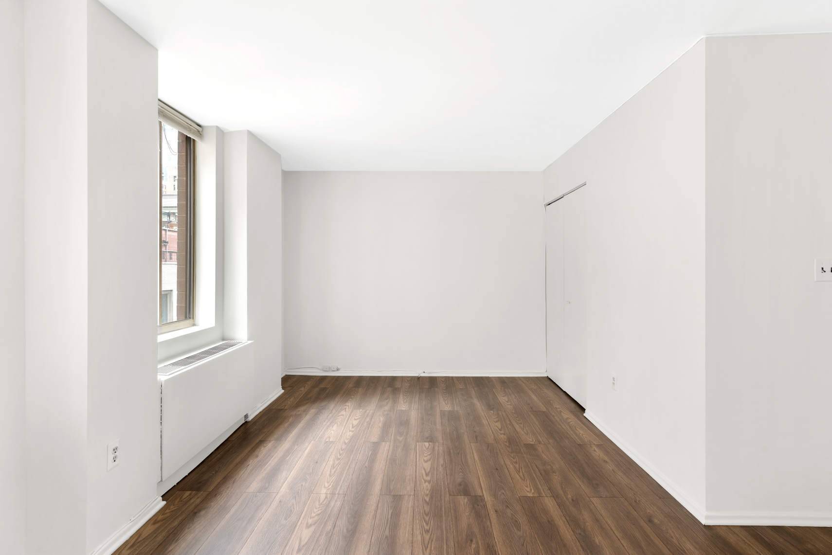 This beautiful, sunny ALCOVE studio is waiting for you to call home.