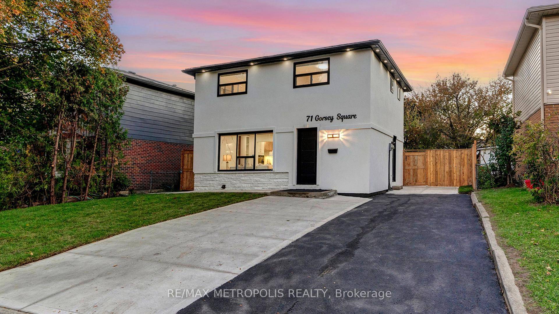 One of a kind, fully renovated 2 storey detached home featuring 3 2 spacious bedrooms and 3.