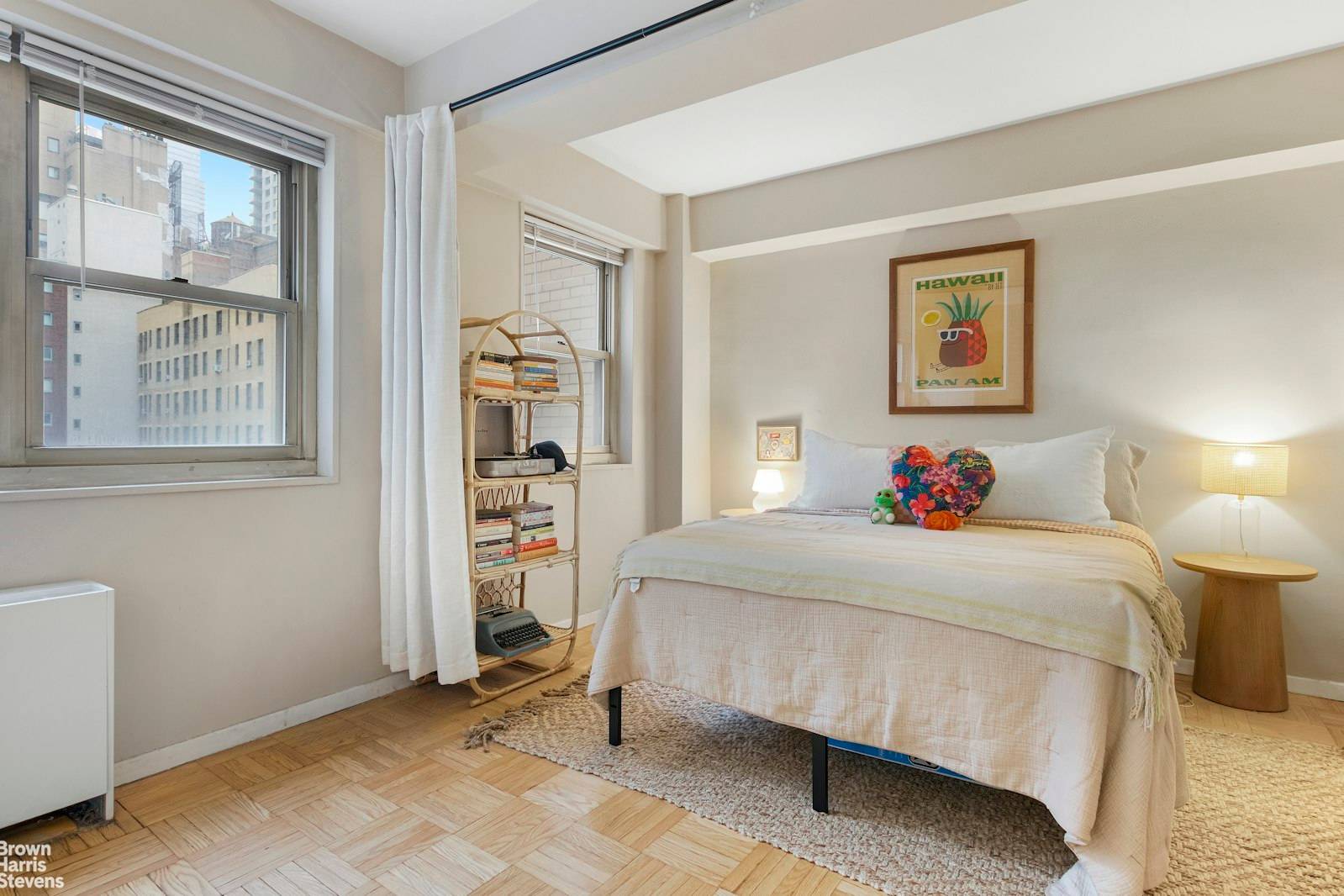 RENOVATED Extra Spacious Alcove Studio EASY CONVERSION TO A JR 1 Apartment Highlights A peaceful oasis with a full wall of west facing windows that overlook a lush, landscaped garden.