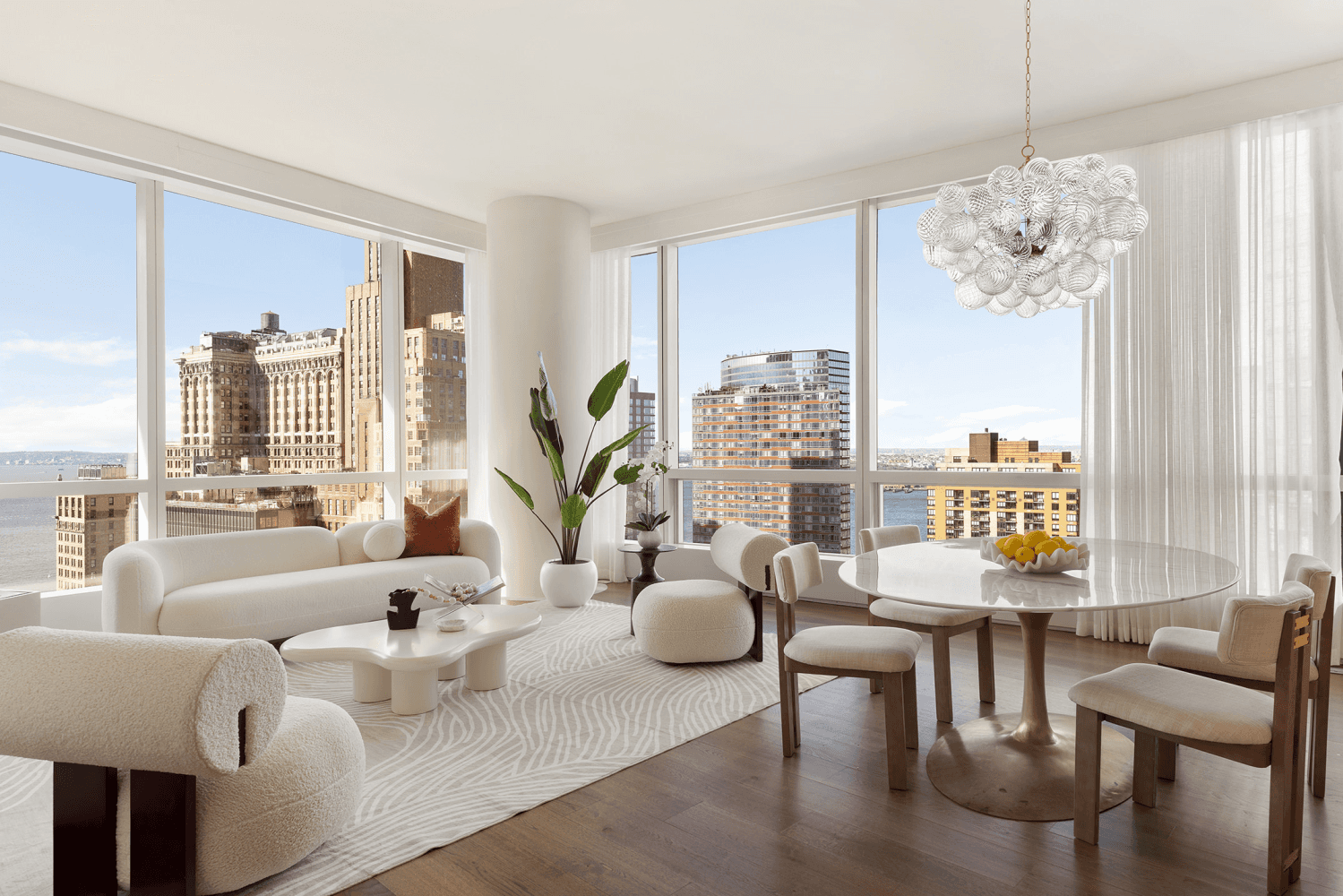 Immediate Occupancy Model Residences Open by Appointment Introducing 77 Greenwich Street Downtown's preeminent new condominium with interiors by celebrated designer Deborah Berke of TenBerke and statement architecture by FXCollaborative.