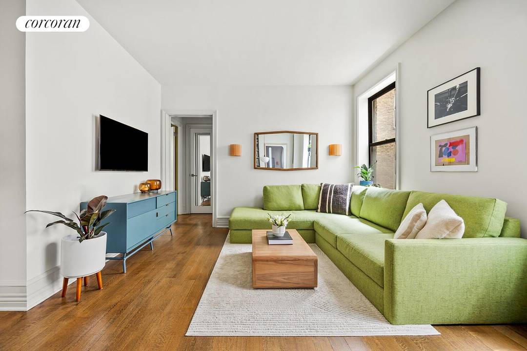 Pristine Prewar Condo 255 Eastern Parkway, Residence B14 A thoughtful renovation brings modern clarity to this classic 1924 prewar, balancing original character with clean, contemporary finishes.