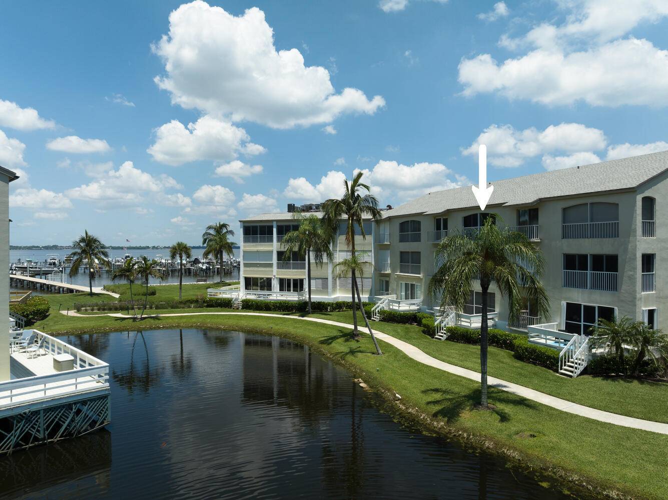Looking for a waterfront condo with its own dock on Hutchinson Island ?