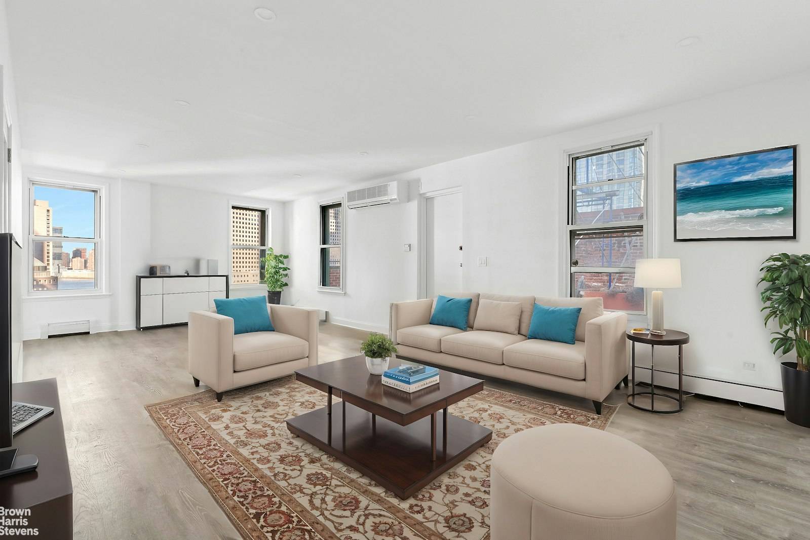 New gut renovation of a unique one of a kind penthouse apartment with large living room, 2 bedrooms, 1 bathroom, laundry room, generous storage space, central air, 14 windows and ...