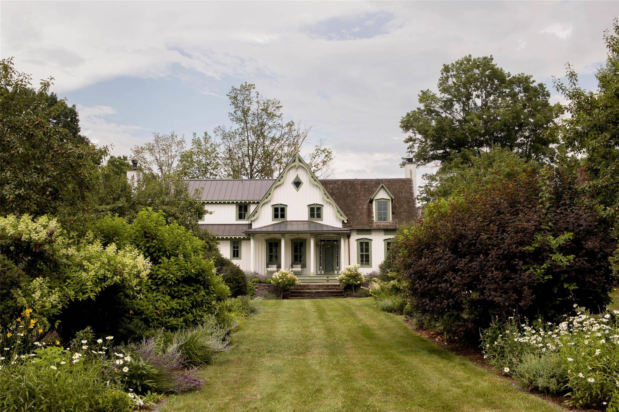 Nestled near the meeting point of the Hudson amp ; Camp Creek on three amp ; a half splendidly landscaped acres, Peary Homestead is a well preserved amp ; abundantly ...