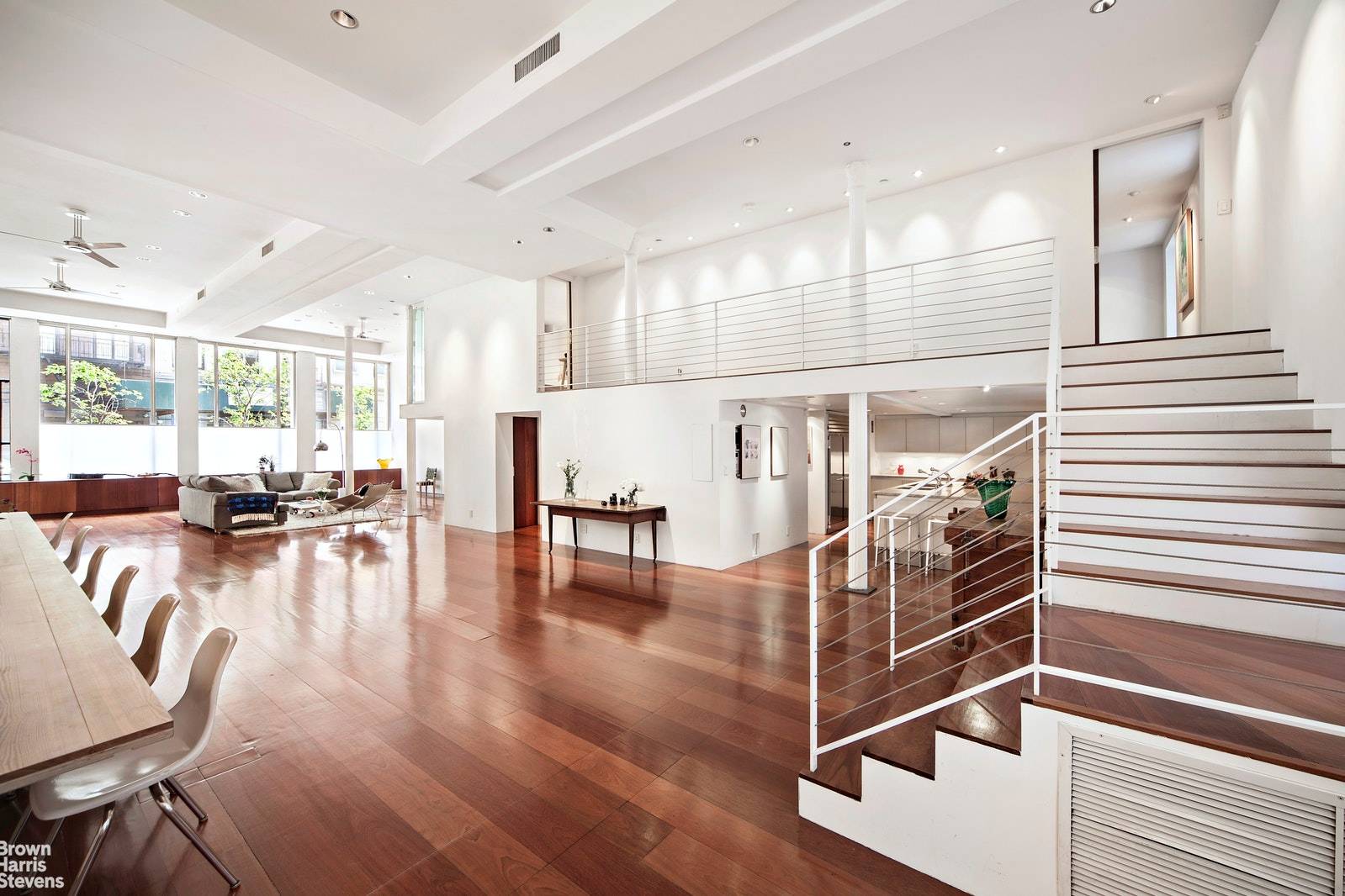 This dramatic 3, 500SF duplex loft will take your breath away with grand proportions, soaring ceilings, and a sense of peace and tranquility so hard to find in NYC !