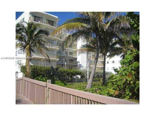 Rarely available direct oceanfront co op residence located on the quieter southern end of the Hollywood Beach Boardwalk.