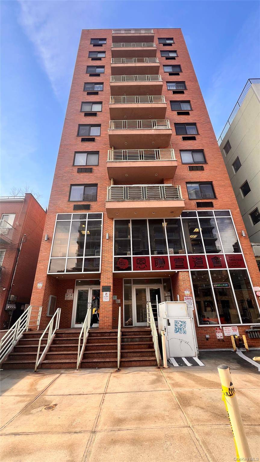 A Calm Retreat in the Center of Flushing 955 sqt spacious living space 65 sqft private balcony in unit washer and dryer combo Private garage parking.
