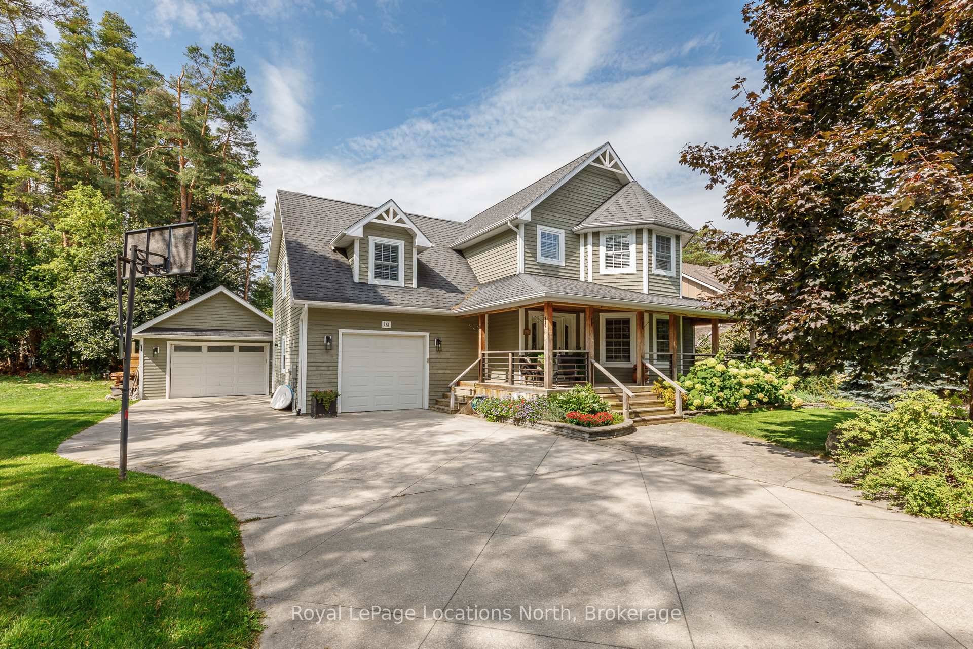 Charming Family Home with Backyard Oasis in the Heart of Nottawa !