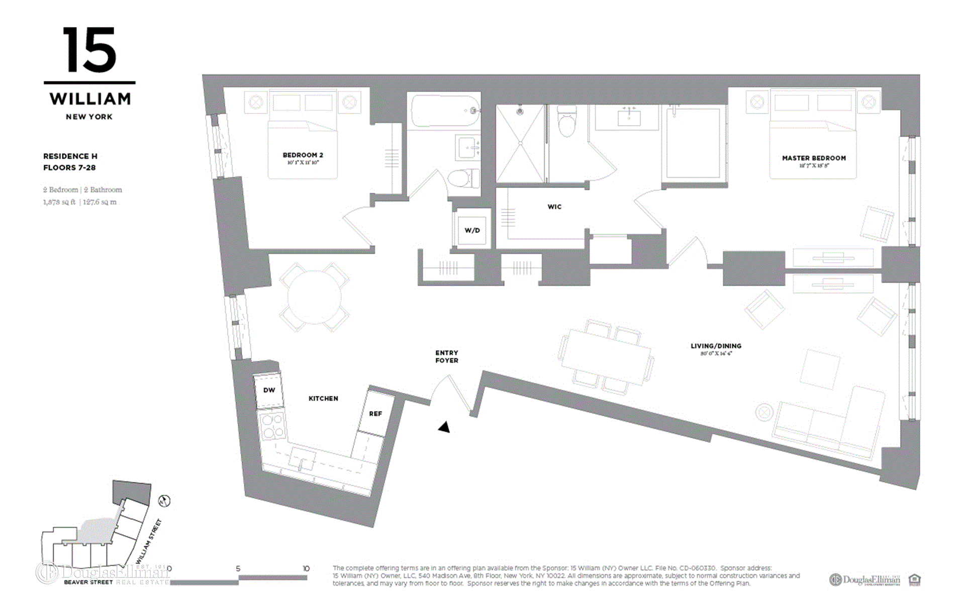 FINAL OPPORTUNITY TO OWN A SPONSOR RESIDENCE A 15 William is a modern and sophisticated condominium residence.