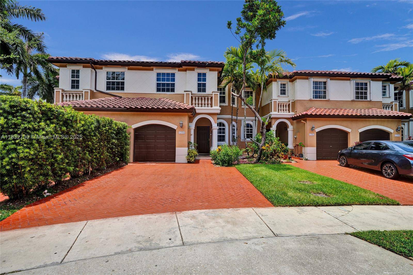 Amazing 4BR, 2. 5BA townhome with many upgrades including all impact doors and windows in the 24 hour manned gates security of Bellagio at Vizcaya.