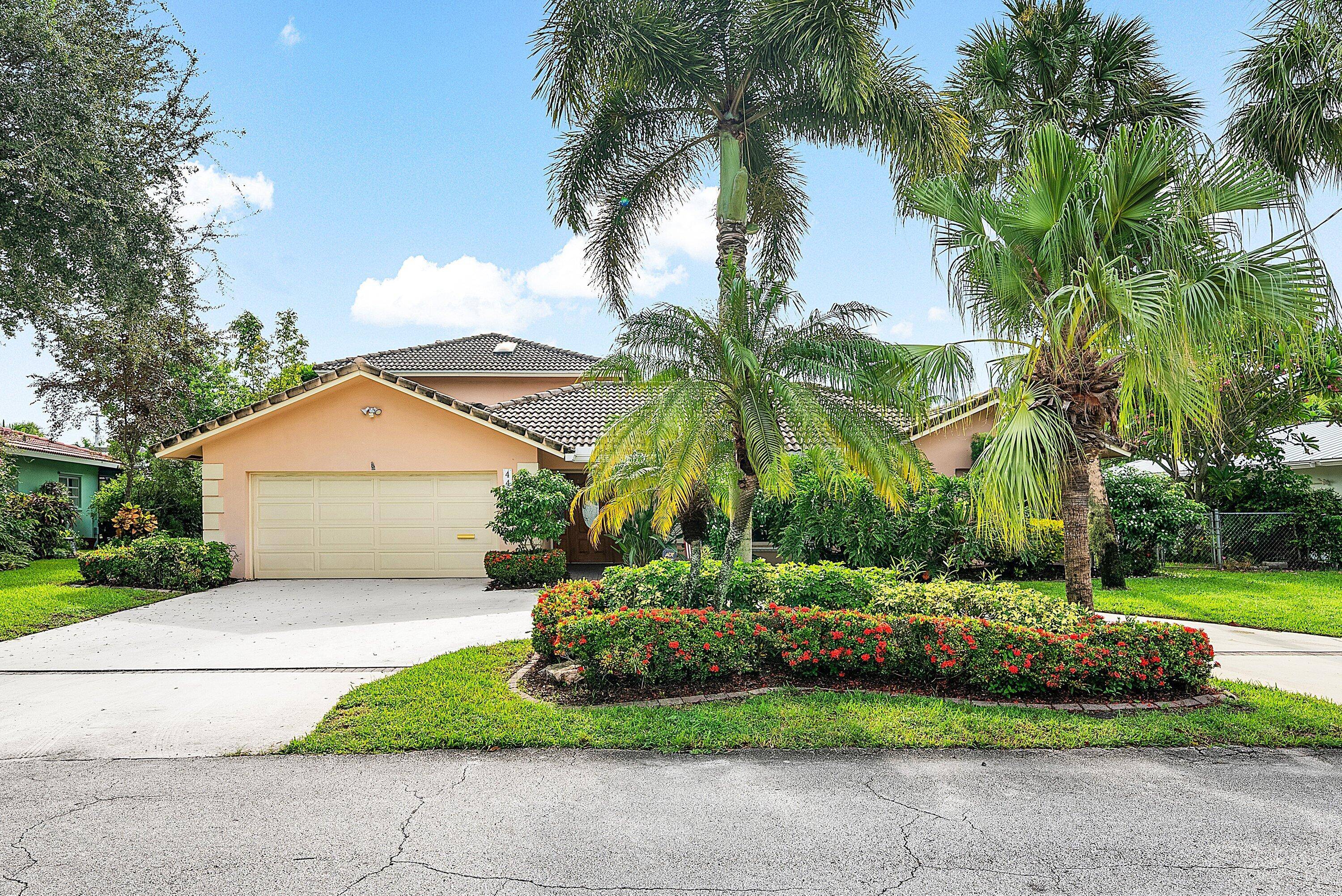 Prime east Boca Raton, Lake Floresta location with A rated schools, offering 4 bedrooms, 3 bathrooms, both formal and informal flexible living space, impact glass, whole house generator with natural ...