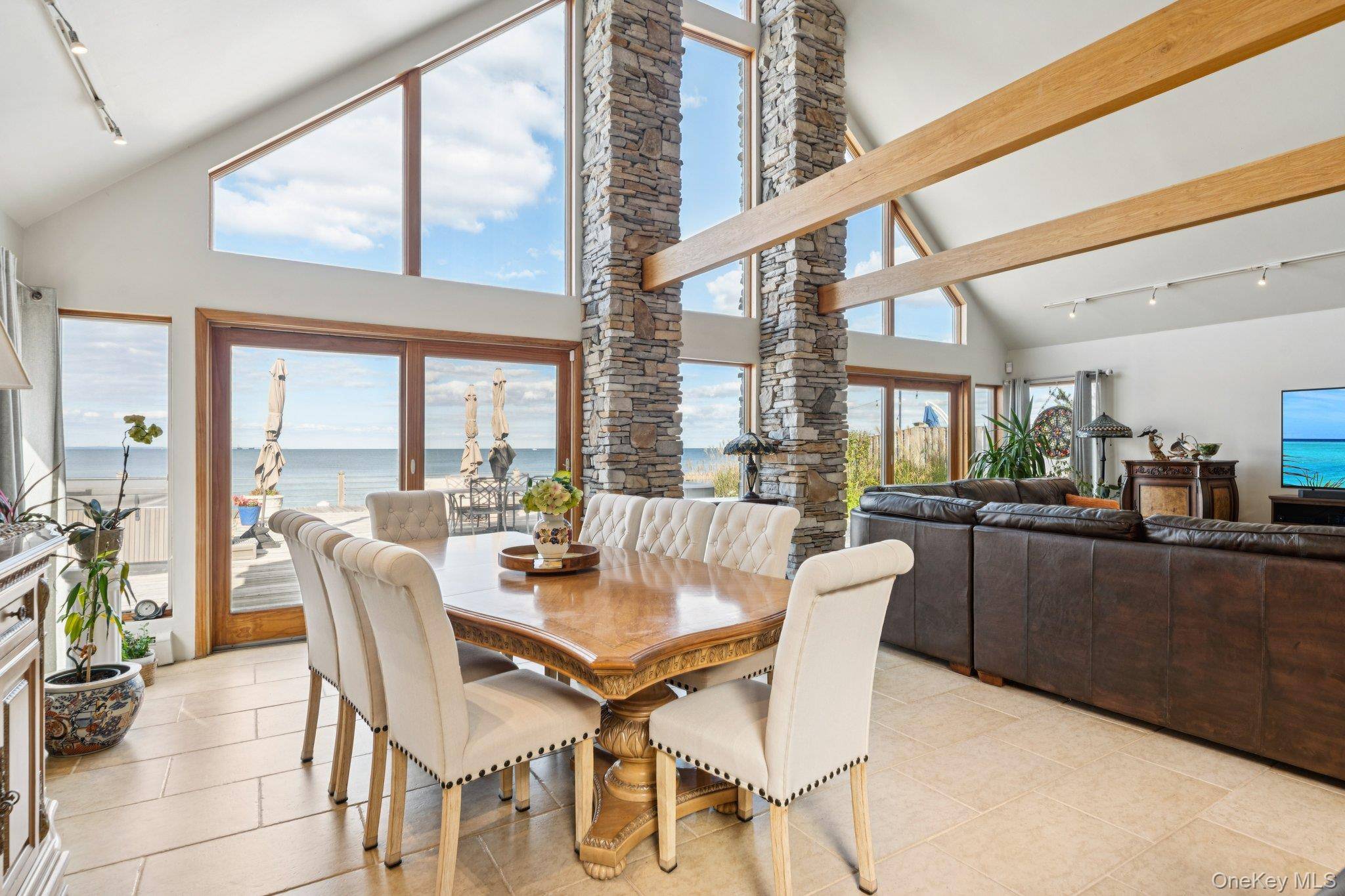 Rare Waterfront Opportunity in Asharoken Experience coastal living at its finest in this gorgeous move in ready waterfront home offering breathtaking, unobstructed views of the Long Island Sound.