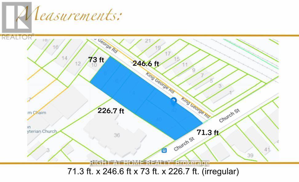 17, 244 sq. ft. assembly of residential land for sale for potential to build 34 40 towhouses buyer to do their DD ; located on 40 amp ; 42 Church ...