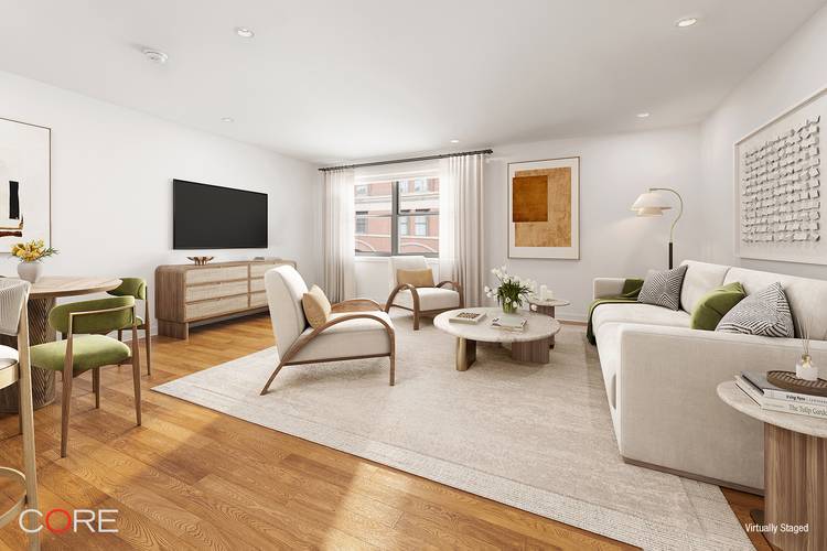 Be prepared to be captivated by this beautifully renovated, sun filled two bedroom, one bath residence with an in unit washer dryer in the heart of the West Village.