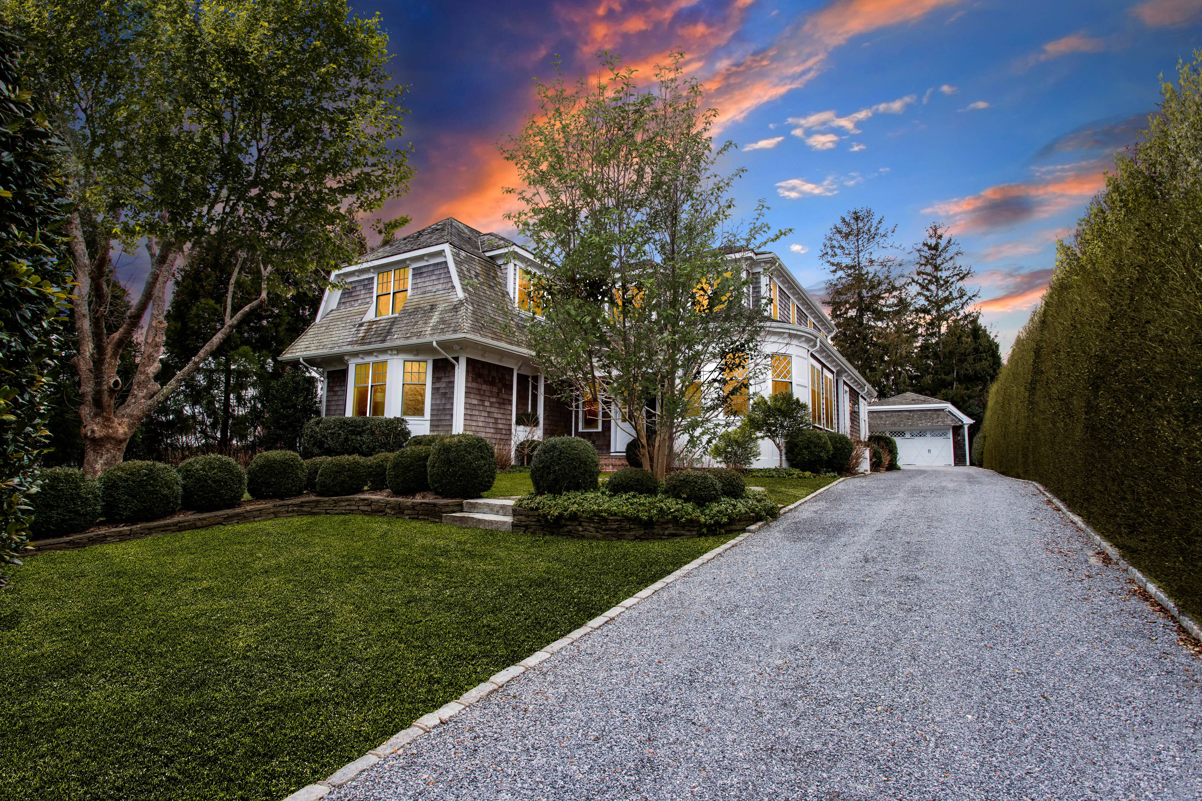 Unique Gambrel Style in Village of Southampton 