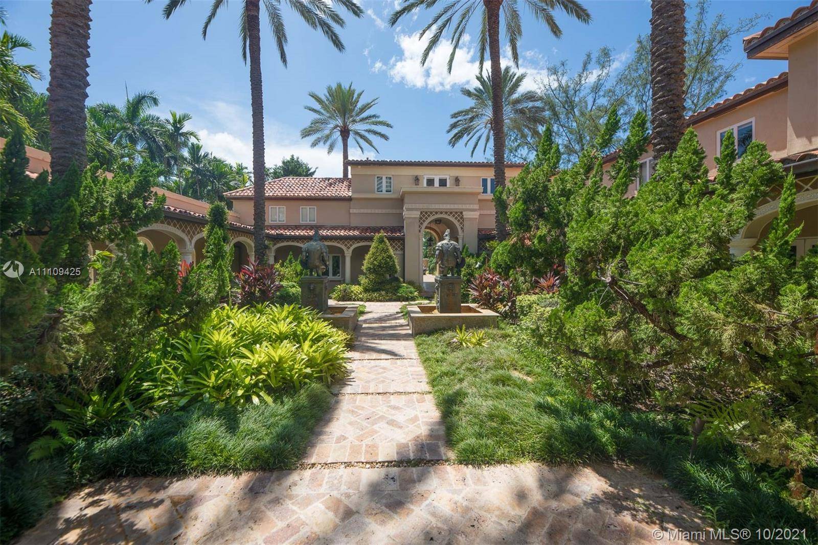 Located on 39, 000 sq ft in Miami Beach s most desirable street, Pine Tree Drive, this waterfront masterpiece is an homage to European estate living.