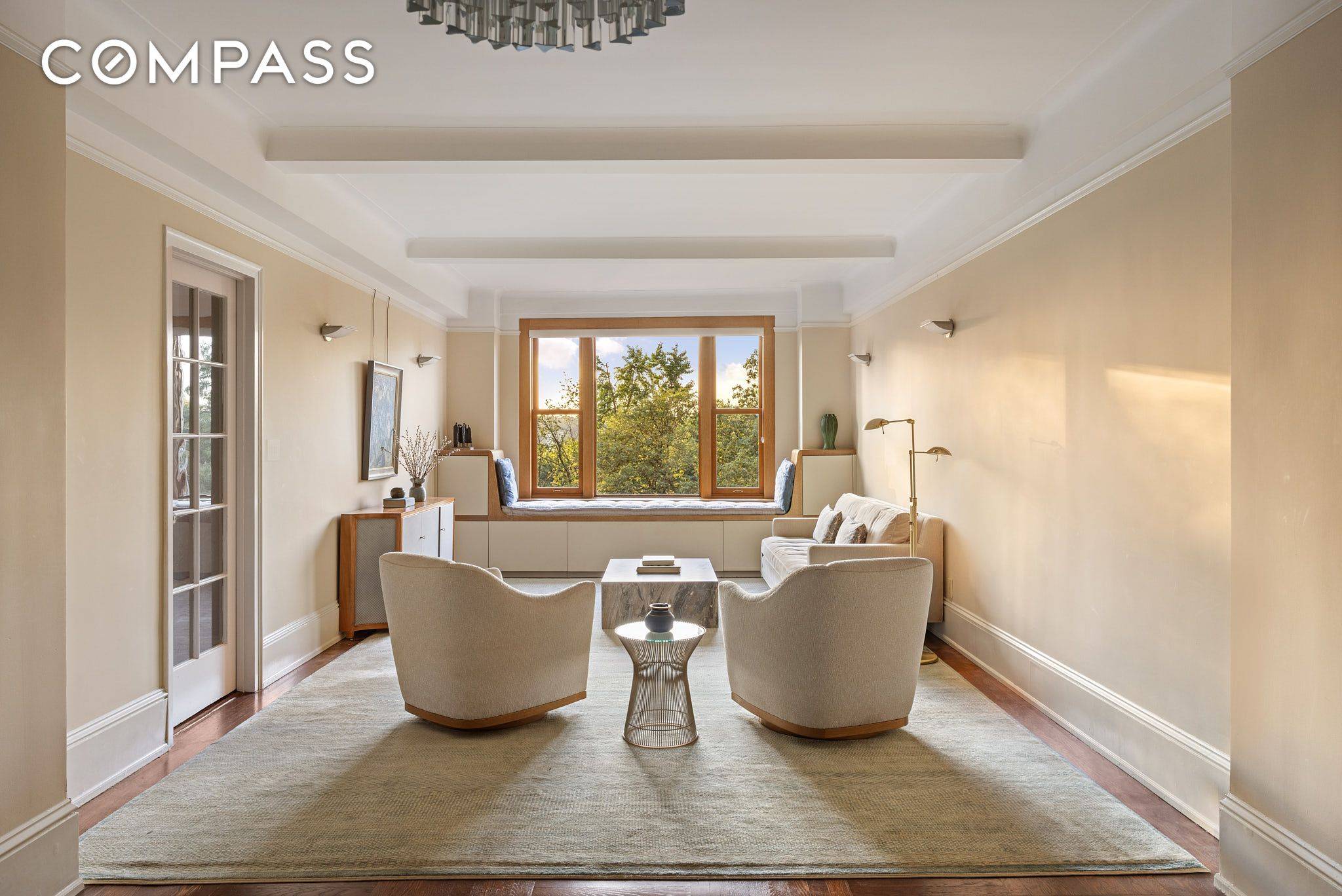 Discover move in ready prewar grandeur in this exquisite Upper West Side two bedroom, two bathroom co op featuring pristine interiors, breathtaking natural light, dramatic park and river views, and ...