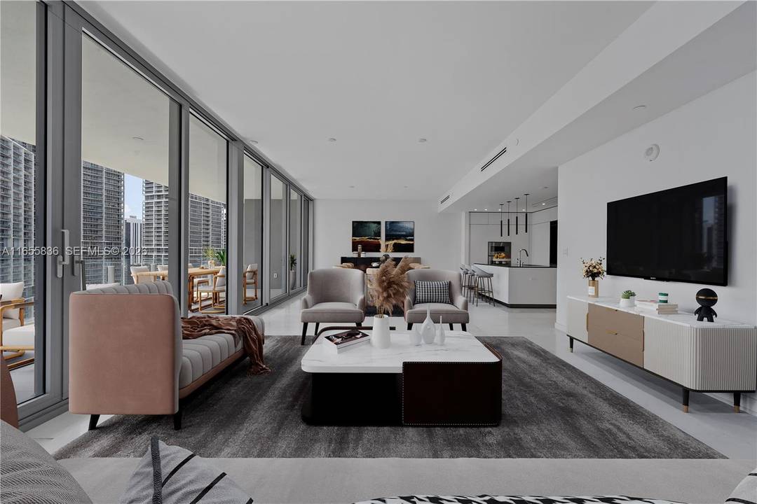 Aston Martin Residences Miami is a luxury residential tower located at 300 Biscayne Boulevard Way.