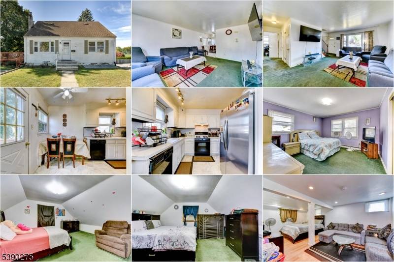 Welcome to this spacious 4 bedroom, 2 full bath Cape Cod home, perfectly nestled in the heart of highly sought after Boonton Town.