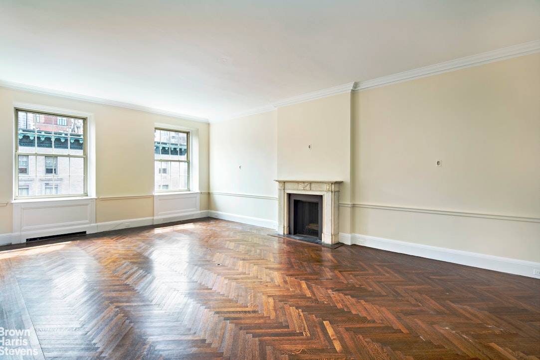 Bring your designer along to this elegant south facing six room apartment located in one of Rosario Candela's premier Park Avenue buildings built in 1927.