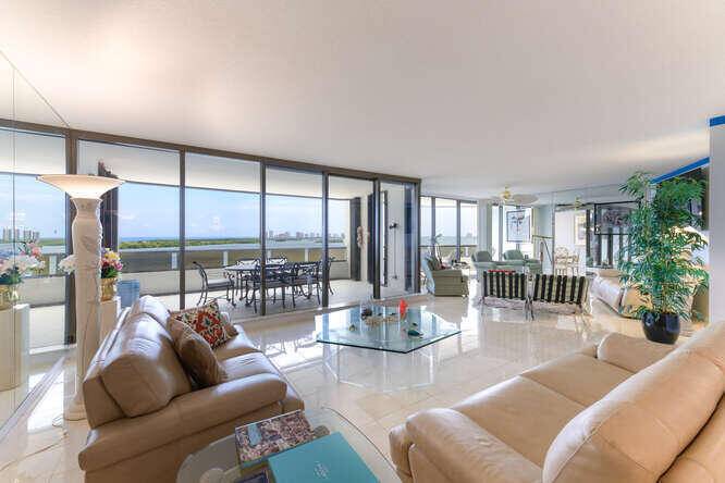 Luxury waterfront condo 2, 444 sqft of living space, fully furnished condo featuring two primary bedrooms and three bathrooms.