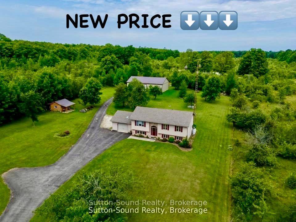Nestled on 1. 97 acres of picturesque countryside central to Wiarton and Owen Sound, this charming 4bedroom 3 bathroom home offers privacy, space, and modern comforts.