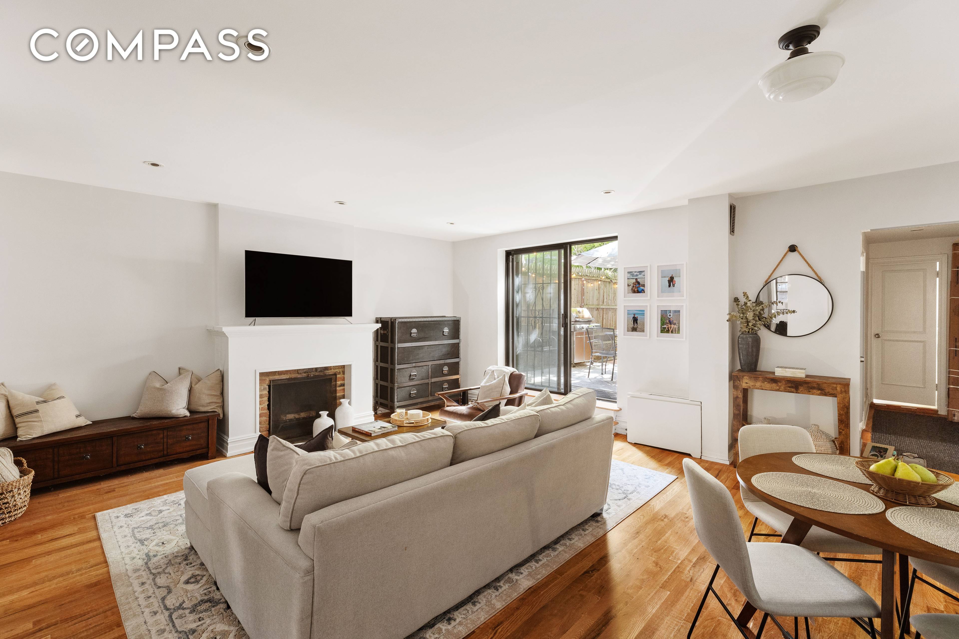 A Secret Garden By Riverside Park Rare 2BR 2BTH Condo Garden Floor Through w Wood Burning Fireplace Soulful Cottage w Private Backyard In Historic Townhouse There is a surprising pocket ...