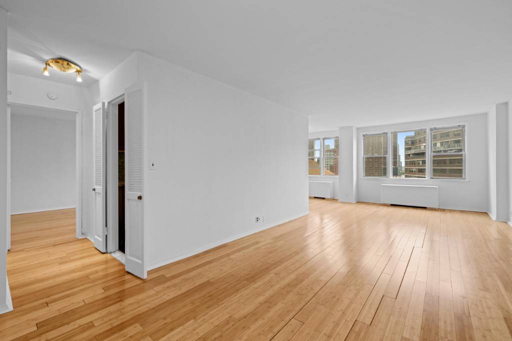 A MUST SEE ! This one bedroom Hill Terrace bright sun drenched 800 square foot apartment fully renovated with a windowed office alcove is on the 14th floor of a ...