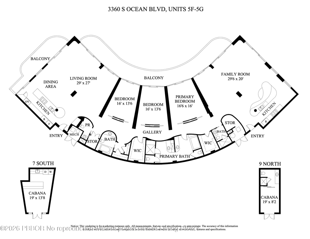 The Art of the Curve 3360 South Ocean Blvd, 5G I amp ; 5F I Imagine a home where the architecture follows the flow of the Atlantic.