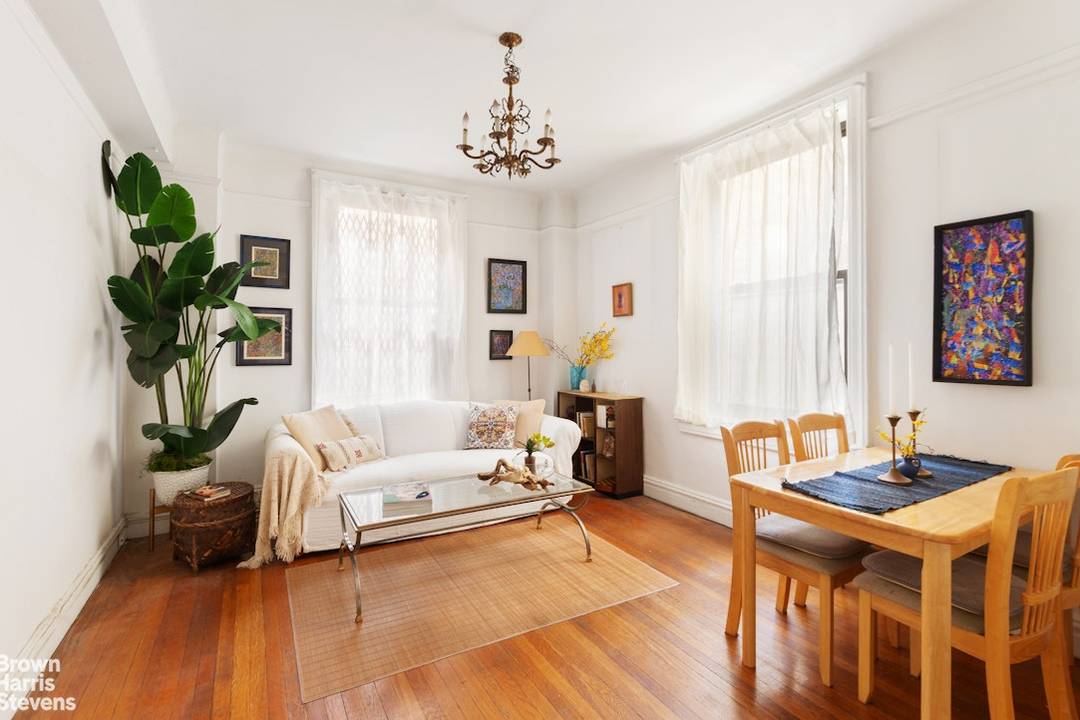 Rare opportunity Quiet, bright, south facing 2 bed, 1 bath retreat in a Full Service Pre war co op.